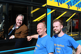 Konrad Auwärter (li.), Franz (Mitte) und Ralf Andrich Konrad Auwärter (li.), Franz (Mitte) und Ralf Andrich